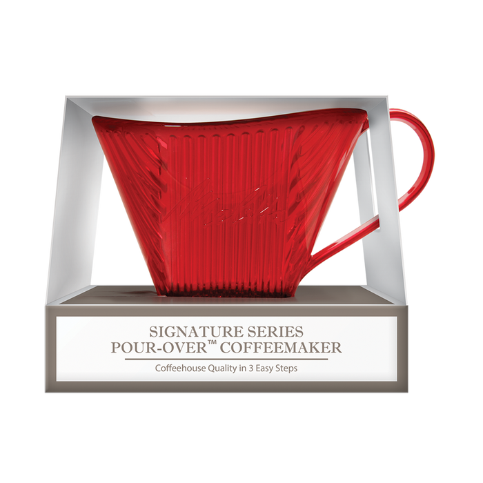 Signature Series Pour-Over™ Coffeemaker - Red, 1-Cup