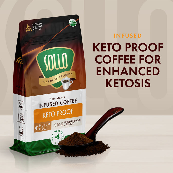 Sollo Keto Proof Ground Coffee, 12 oz