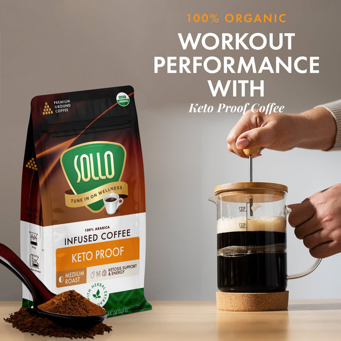 Sollo Keto Proof Ground Coffee, 12 oz