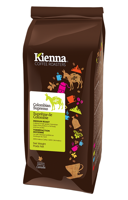 Kienna Whole Bean Colombian Supremo - 400g