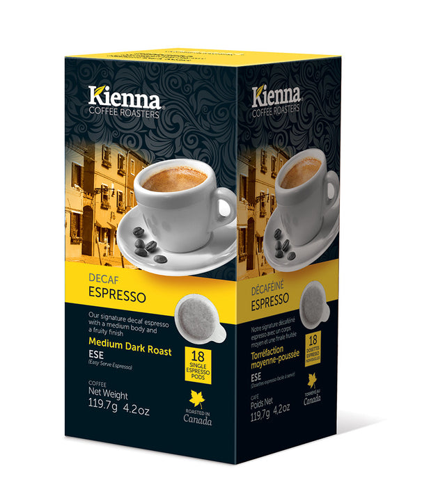Kienna Coffee - Decaf Espresso (ESE pods)